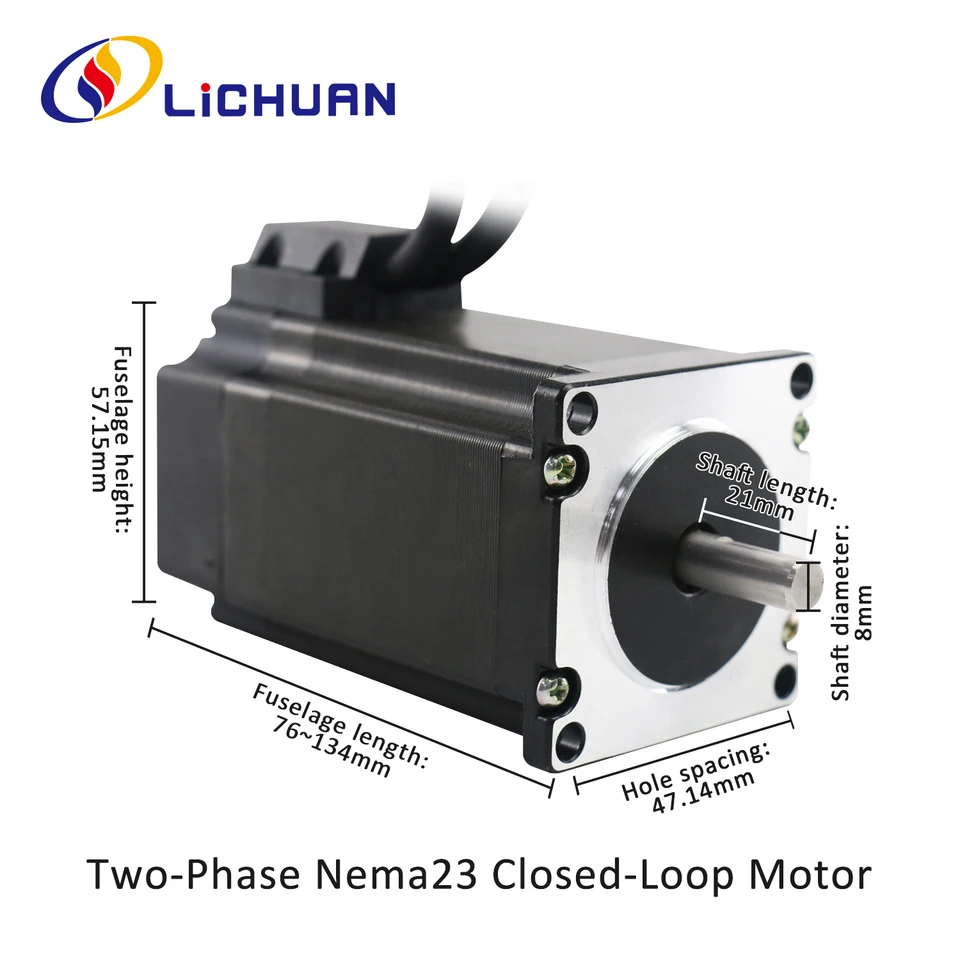 Lichuan closed loop stepper motor Nema23 1Nm 1.5Nm 2Nm with driver