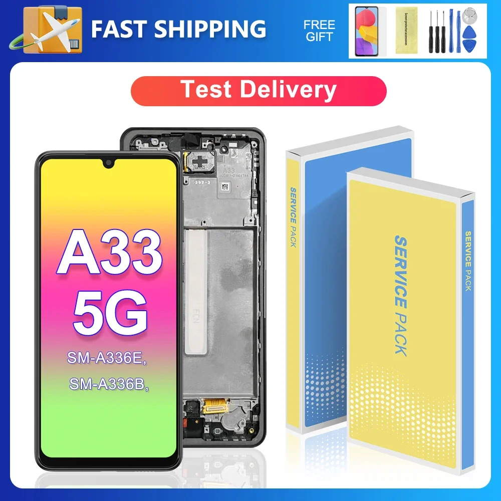 A33 5G For Samsung 6.4\'\'For A336E A336B A336E/DS A336M A3360 LCD Display Touch Screen Digitizer Assembly Replacement