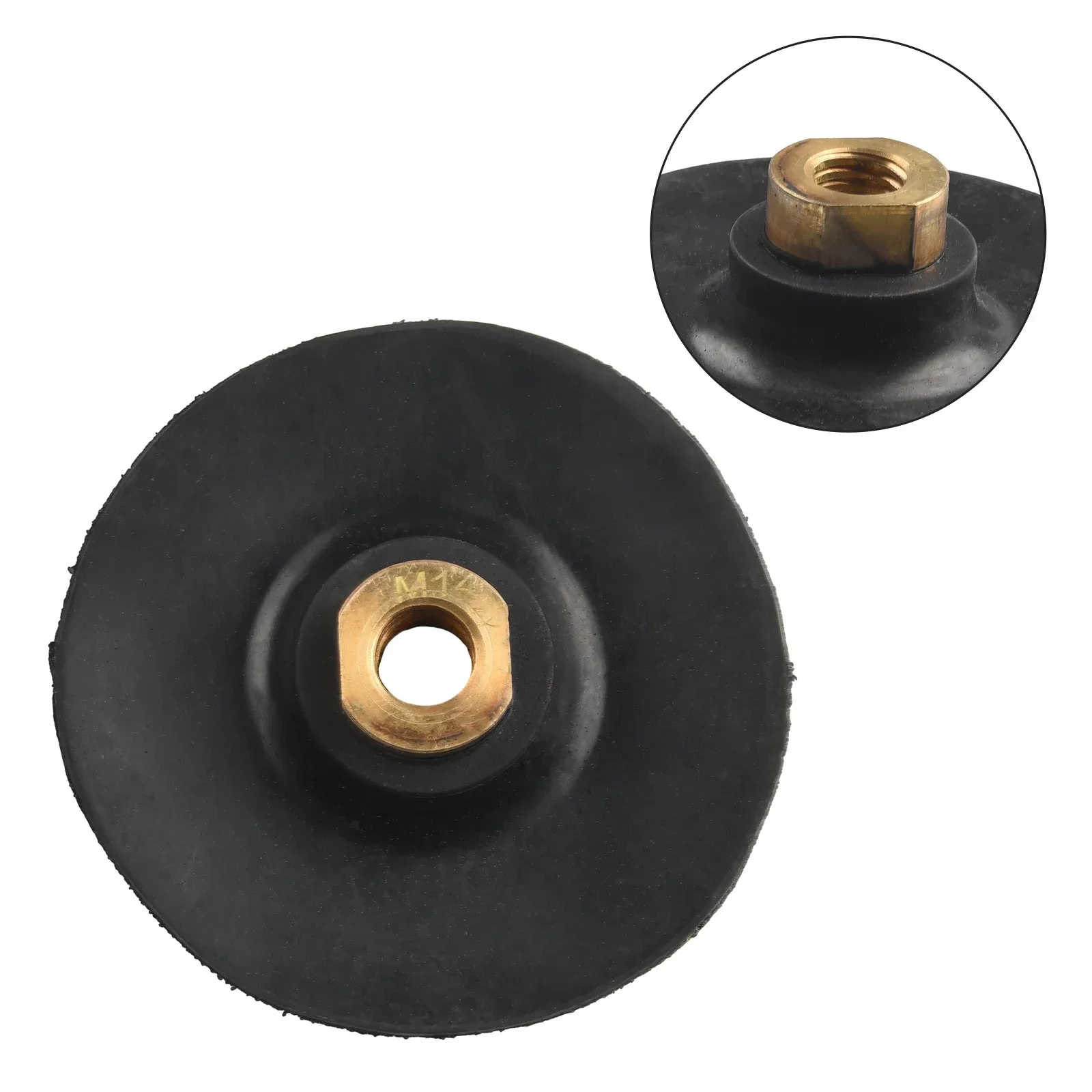 1pc 3/4 pollici platorello di supporto in gomma M10 disco abrasivo con filettatura piastra di supporto per lucidatura a strappo per tamponi di lucidatura per smerigliatrice angolare