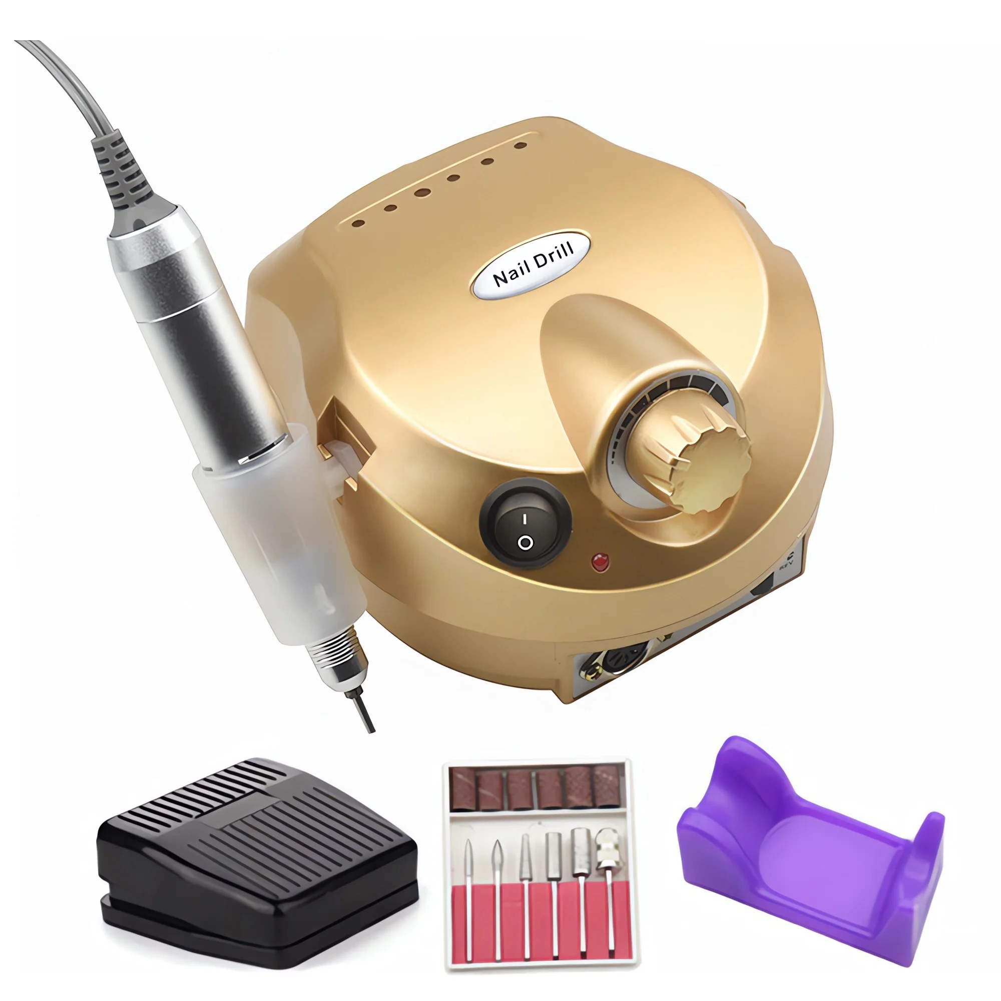 35000/20000 RPM Electric Nail Drill Machine Manicure with Different Drill Heads Gel Polish Remover Nail Art Manicure