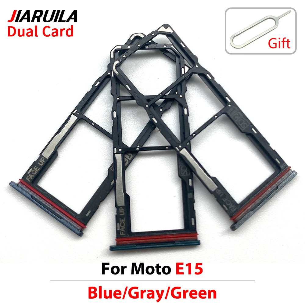 NEW Tested SIM Card Tray Chip slot Drawer Holder Adapter Socket Replacement Parts For Motorola Moto E13 E14 E15 E22 E22i