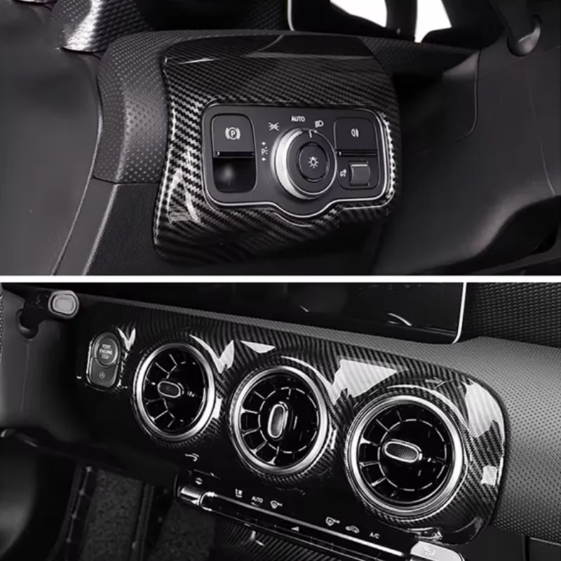 Fit For Mercedes-Benz A-Class  A250 2019-2022 CLA Class C118 CLA250 2020+ Air Conditioning Vent Trim With Headlamp Switch Frame
