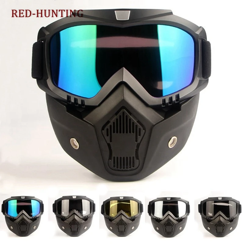 Casco Protector táctico para motocicleta, gafas a prueba de viento, Protector de ojos para Paintball al aire libre, equipo Airsoft