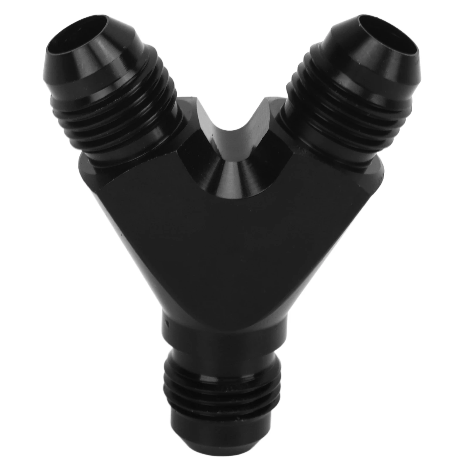 Coupler Union Fitting Splitter Black Anodized Coating Leak Proof Y Adapter Universal for Fuel Hose