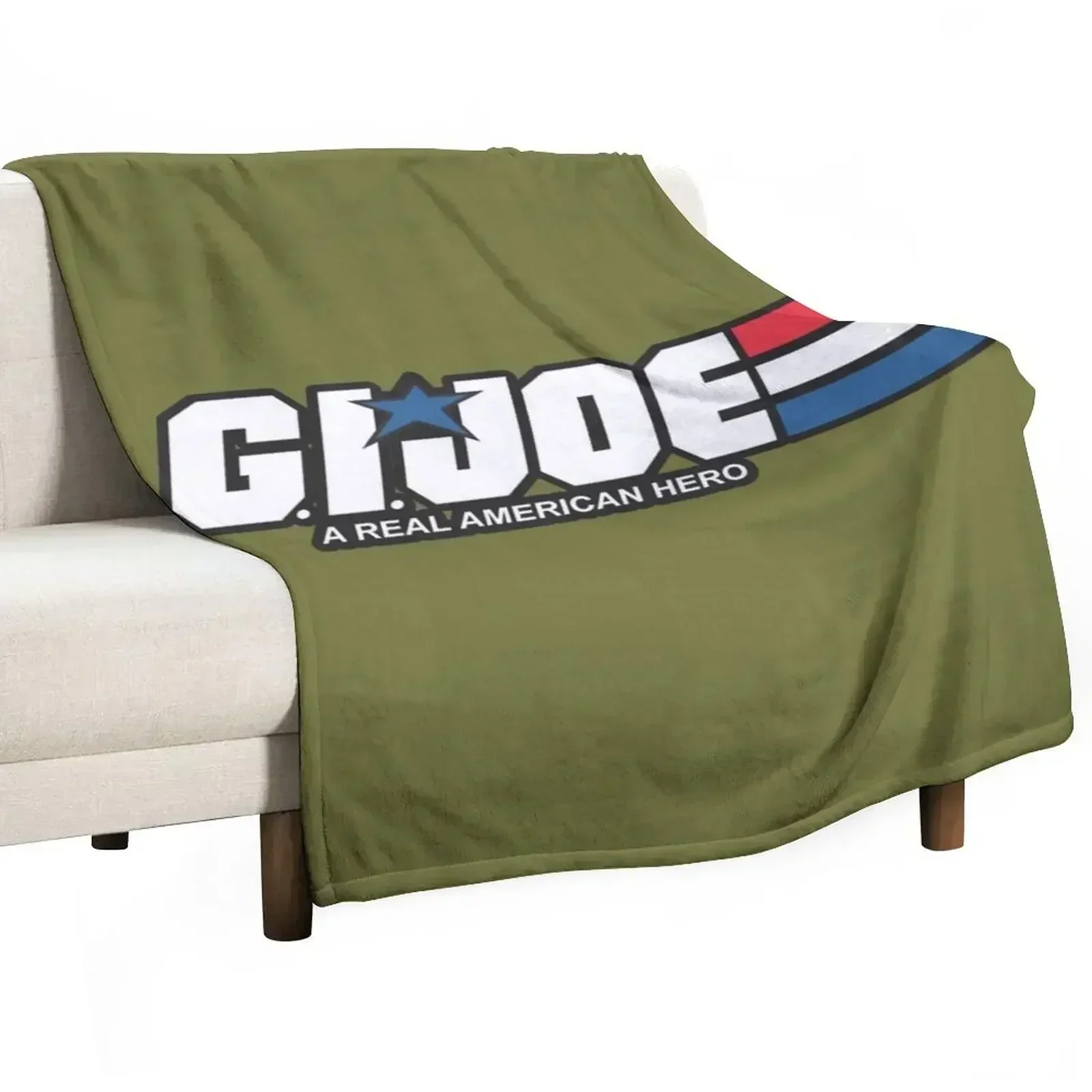 GiJoe Logo Throw Blanket Bed Multi-Purpose Retros Furrys Blankets