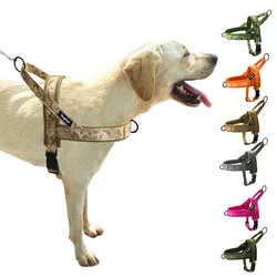 Geen Pull Hond Harnassen Mesh Voering Verstelbare Pet Walking Training Vest Voor Small Medium Grote Honden Reflecterende Nylon Leash