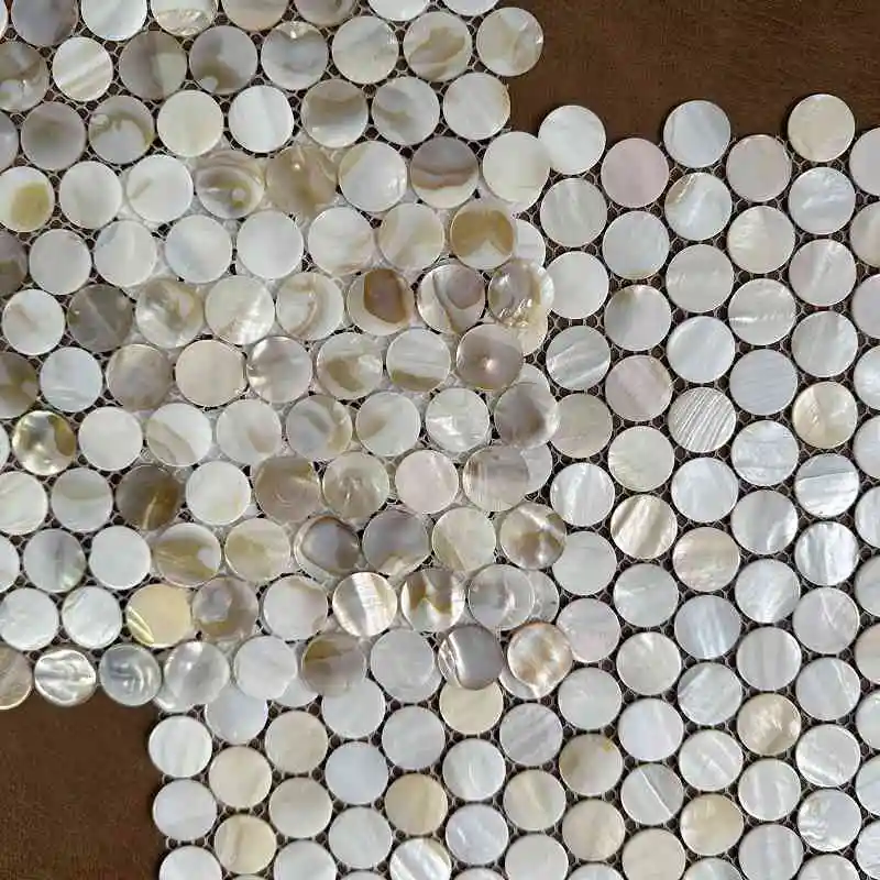 

Shell Mosaic Tile Natural White Mother of Pearl Wall Backsplash Bathroom Tiles fish scale sheet kitchen 917