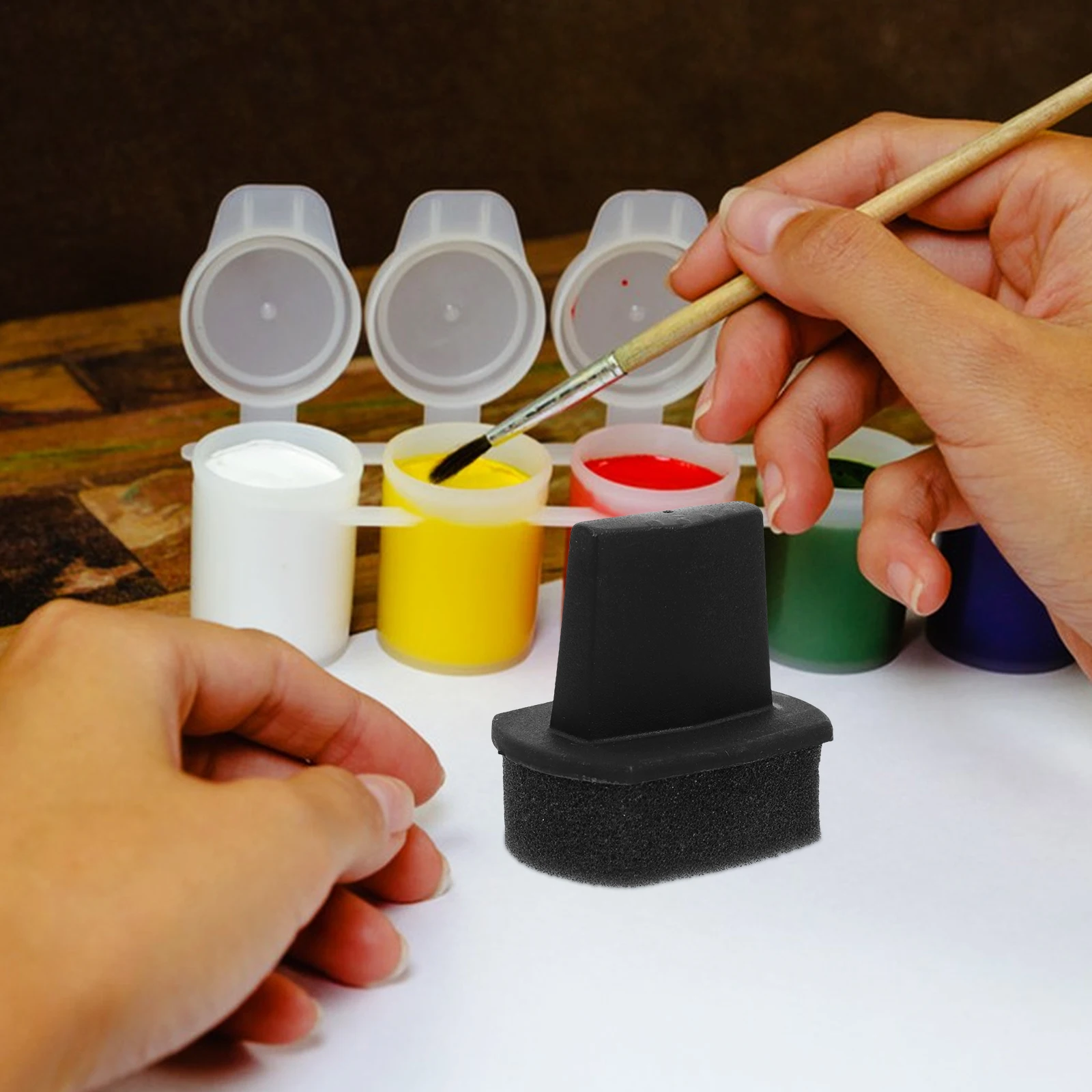 

8pcs Multifunctional Painting Sponge Reusable Applicator For Shoes Repair Sofa Car Seats Durable Sponge Brush Graffiti