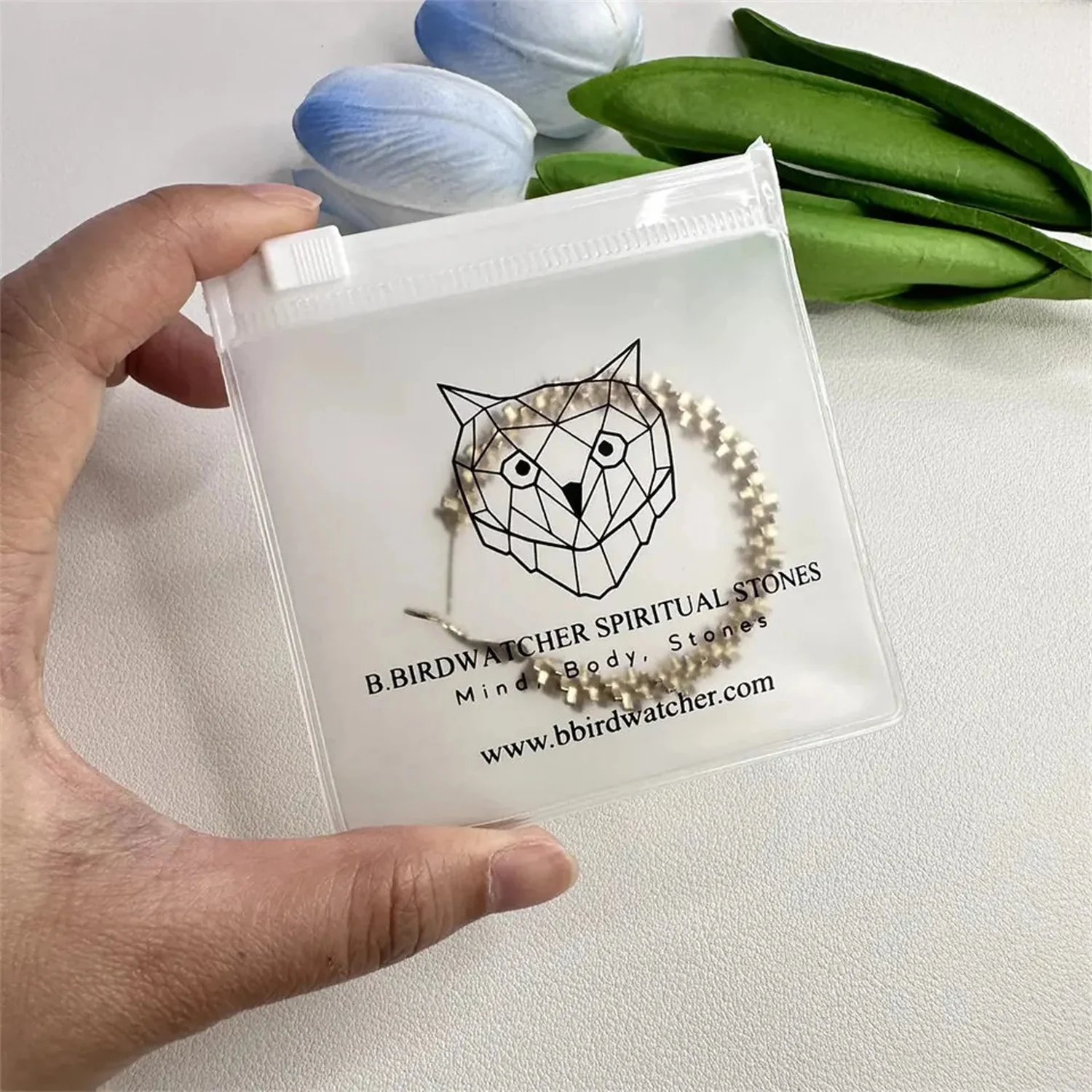 50pcs custom jewelry pouch, pvc transparent zipper bagcustomized high-quality jewelry packaging, custom jewelry bag with you