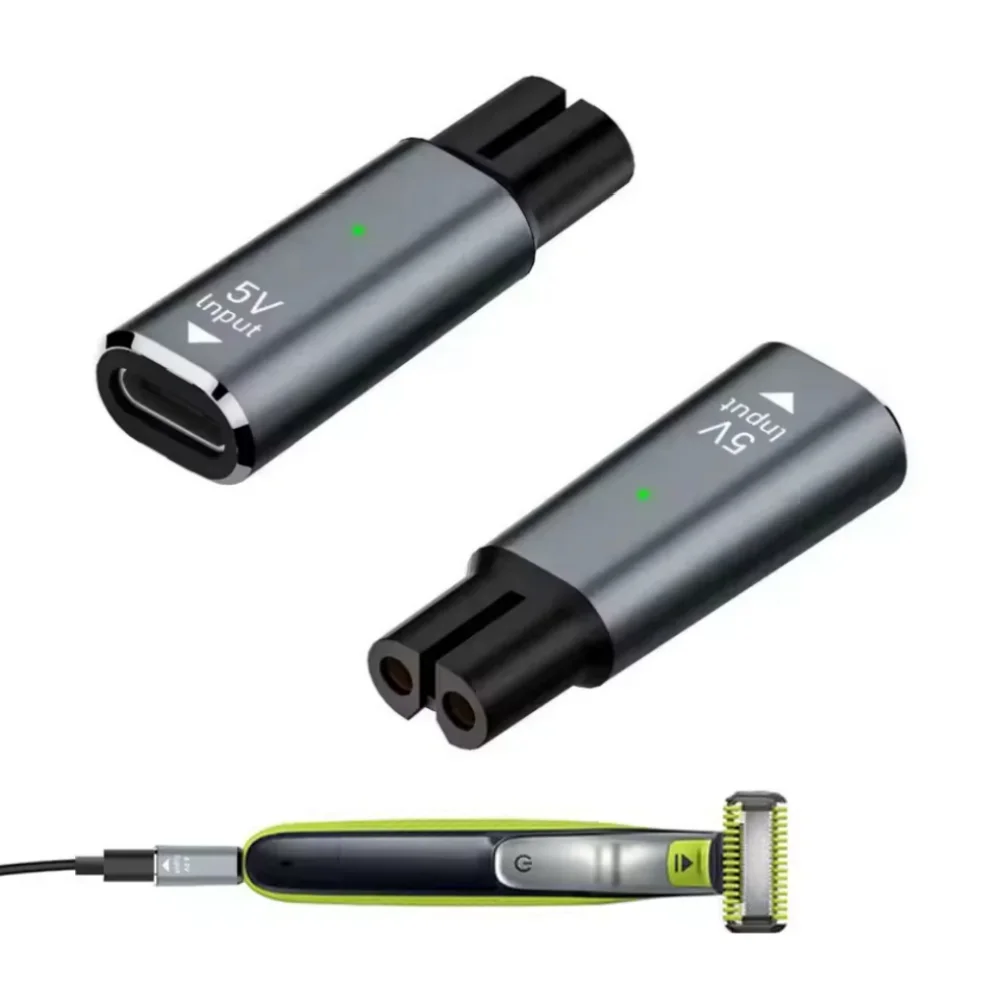 5V Type-C USB Shaver Charger Adapter Portable Beard Trimmer Power for Philips BT3238/15、QP2724、BT3230、MG7910、QP1424/70、S3243/91