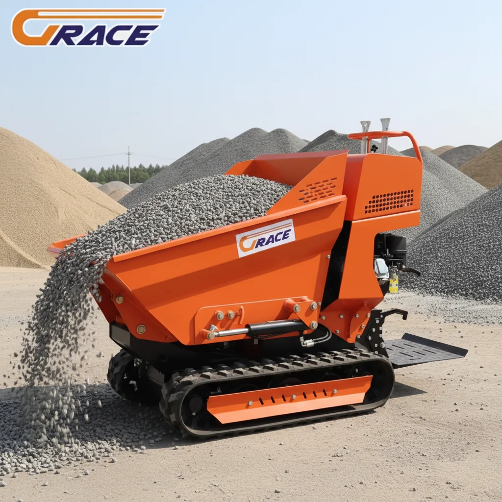 

High Quality 900kg Remote Control Hydraulic Crawler Dumper Mini Track Dumper for Sale