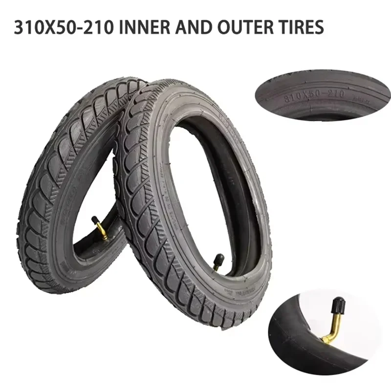 

A79E-Rubber Tyre Replacement Accessories Fits 310X50-210 Wheel Size For Etwow Electric Scooter