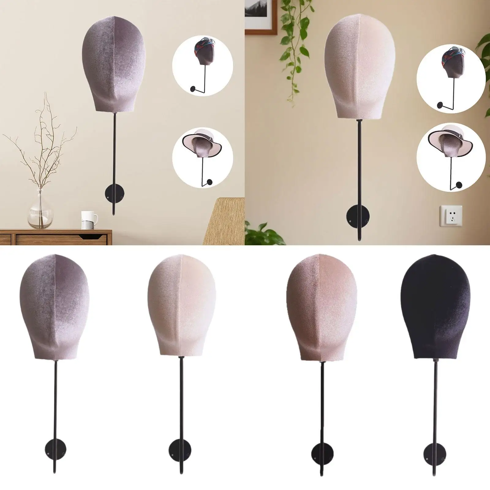 

Держатель для головы, настенный салонный реквизит, подставка для шляпы, держатель для головы манекена для головных уборов, шапки, шарфы для торгового центра