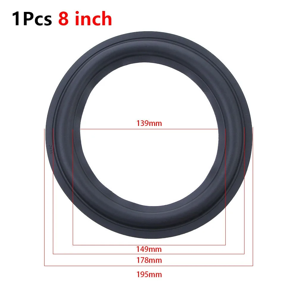 1Pcs Rubber Speaker Edge Repair Ring Suspensions Surround Folding Subwoofer Repair Foam 3/4/5/6.5/7/8/10/12 Inch