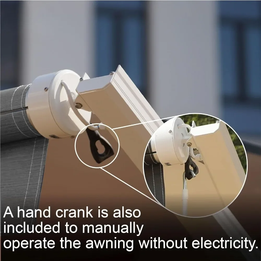 Tenda RV Bermotor Putih Kit Lengkap Tenda Dapat Ditarik Modular untuk RV, Roda 5, Pengangkut Mainan, dan Tenda Trailer RV Motorhome