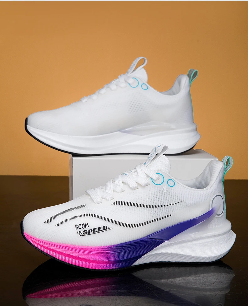 Professionelle Marathon-Laufschuhe für Herren mit Carbonplatte, Leichte, Atmungsaktive, Komfortable Damen-Sportschuhe mit Stabiler Unterstützung für Sprint – Detail 21