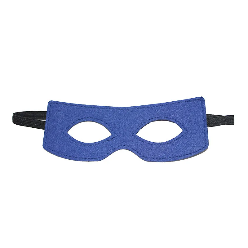 Veelkleurige vilten maskers Oogmaskers Halfmasker Cosplay rekwisieten met elastisch lint voor Halloween Masquerade Party