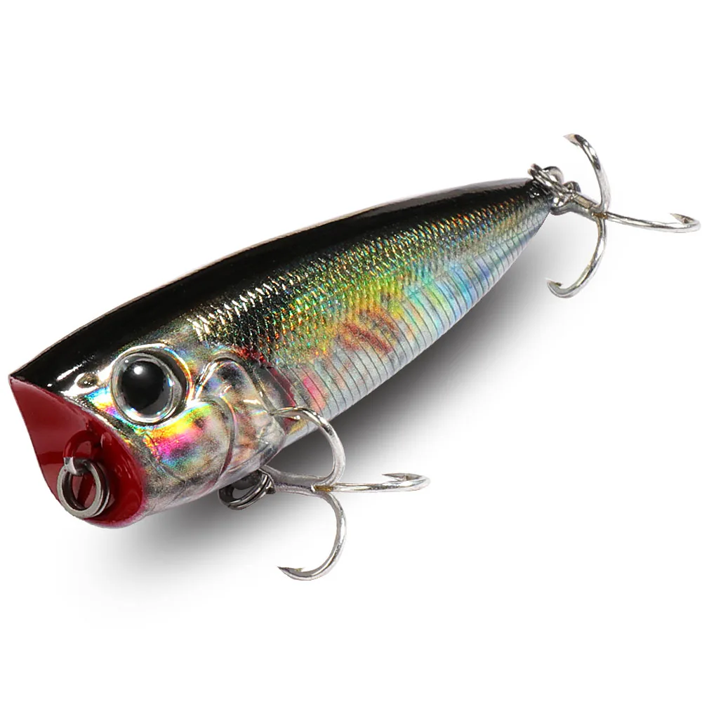 Popper flotante 8g 6,5 cm señuelo bola de acero sistema de equilibrio de balastro de cobre Swimbait Pesca Wobbler aparejos de pececillo de agua superior cebo de manivela