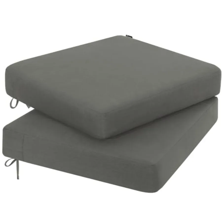 

Подушка для уличного кресла, устойчивая к дождю и выцветанию, для садовой мебели, со съемным чехлом и регулируемыми ремнями
