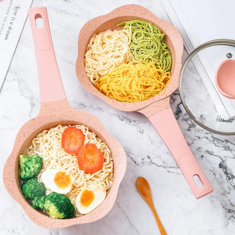 Pan Wheat Rice Stone Milk Pot Non-stick Soup Pot Baby Darling Food Supplement Pot Instant Noodle Pot Dormitory Small Hot Pot