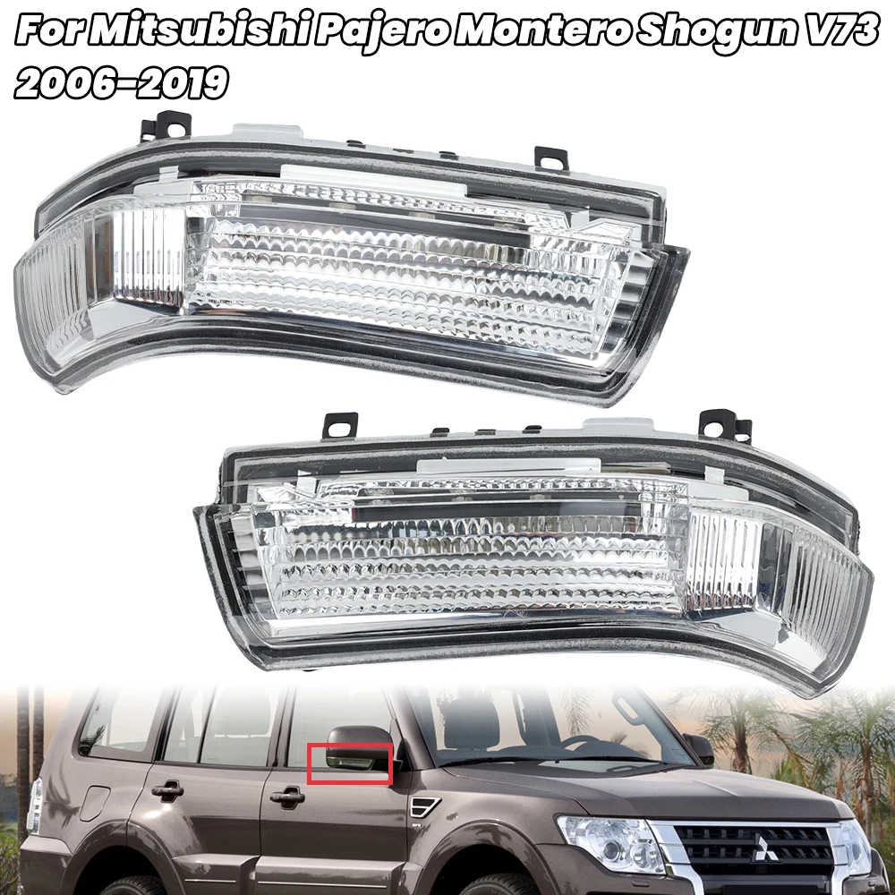 

Дверное зеркало заднего вида для Mitsubishi Pajero Montero Shogun V73 V77 V93 V97 2006-2019, боковое зеркало, автомобильные аксессуары