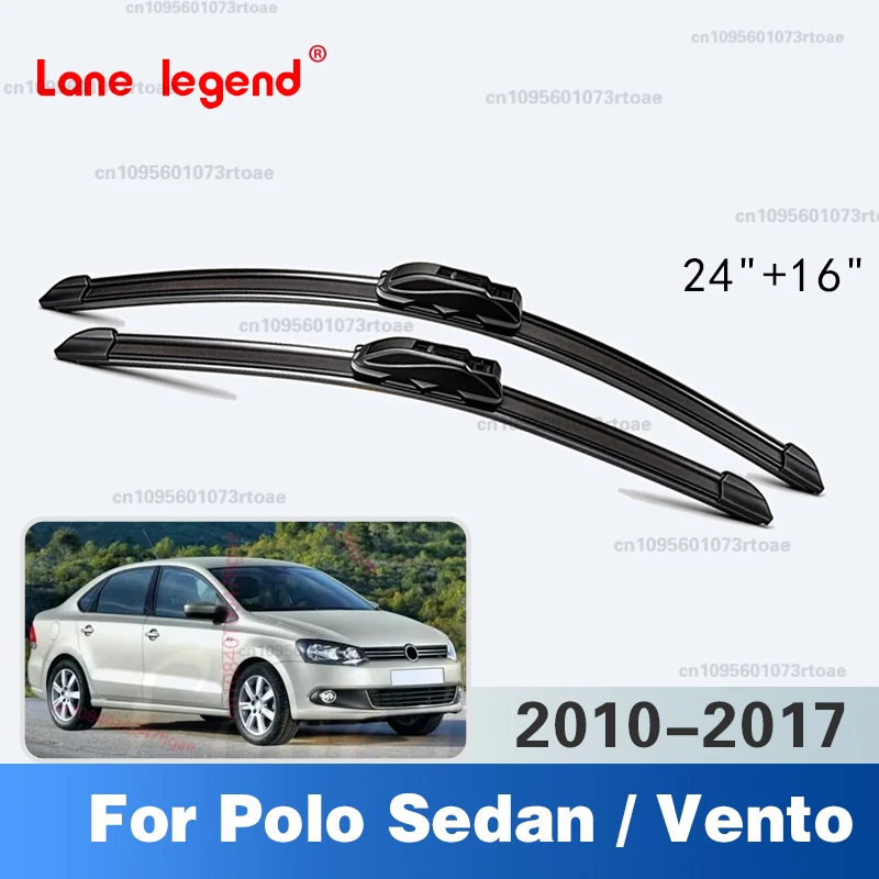 

Windshield Windscreen Wiper Blades For VW Polo Sedan / Vento 2010-2017 2011 2012 2013 2014 Front Window Wiper 24"16" Accessories