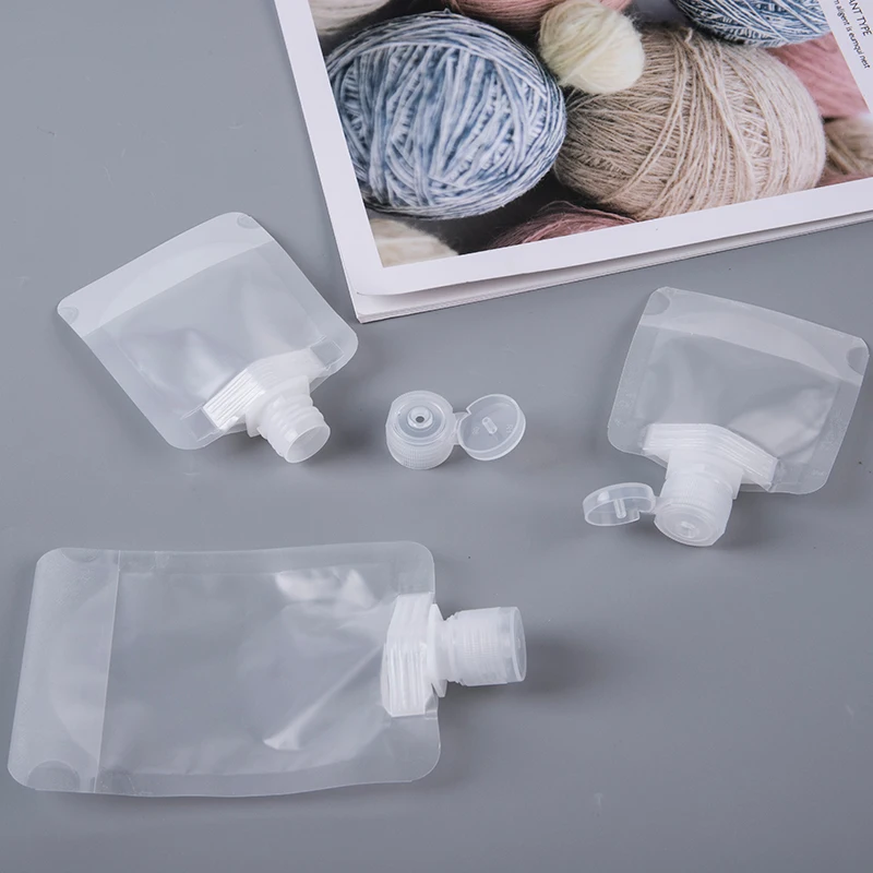 5pc Travel Lotion Dispensing Bag Fluid Packing Bag Portable Makeup Sample Bottle