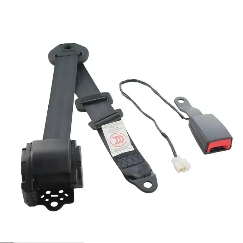 For High Quality Seat Belts 3 Point Universal Safety Belt with Curved Rigid Buckle with Warning Cable Car Belt Accessoriesgood