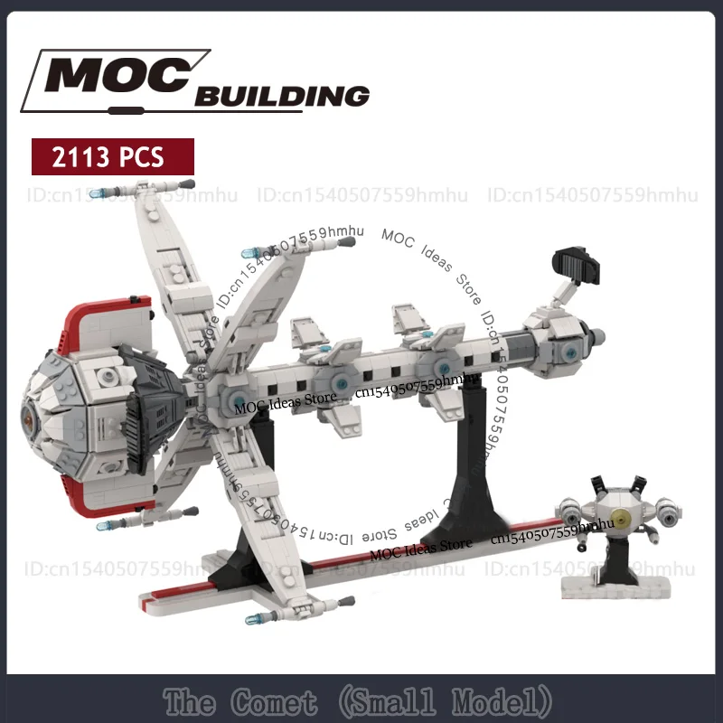 Space Comet Model MOC Building Blocks Spaceship DIY Assembled Technology Bricks Display Collection Toys Xmas Gifts