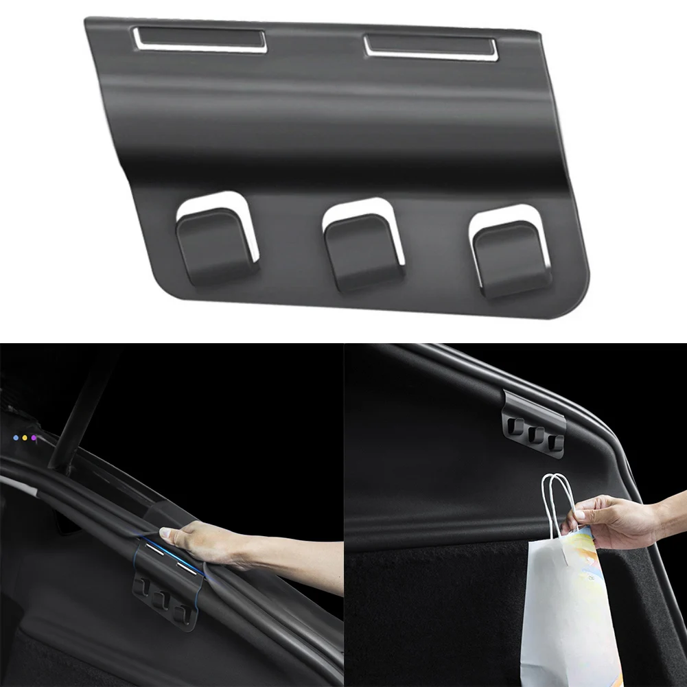 15kg Load Capacity ABS Material Efficient Space Management Enhanced Cargo Safety For Tesla Model 3 Grocery Bag Holder