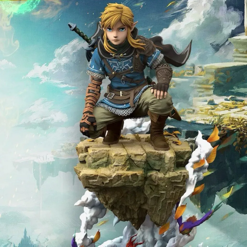 

38cm New Link Anime Figure Peripheral Model Statue Figure PVC Desktop Decoration Cute Ornaments Kid Birthday Festival Gift Toys