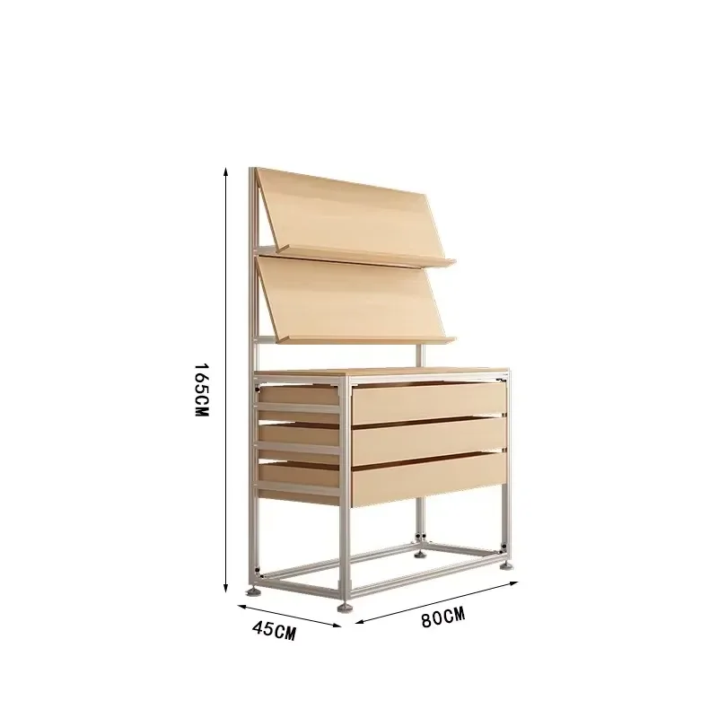 Modern Aluminum Eco-Friendly Waterproof Durable Display Storage Cabinet for Shopping Mall Supermarket Shelf Home Use