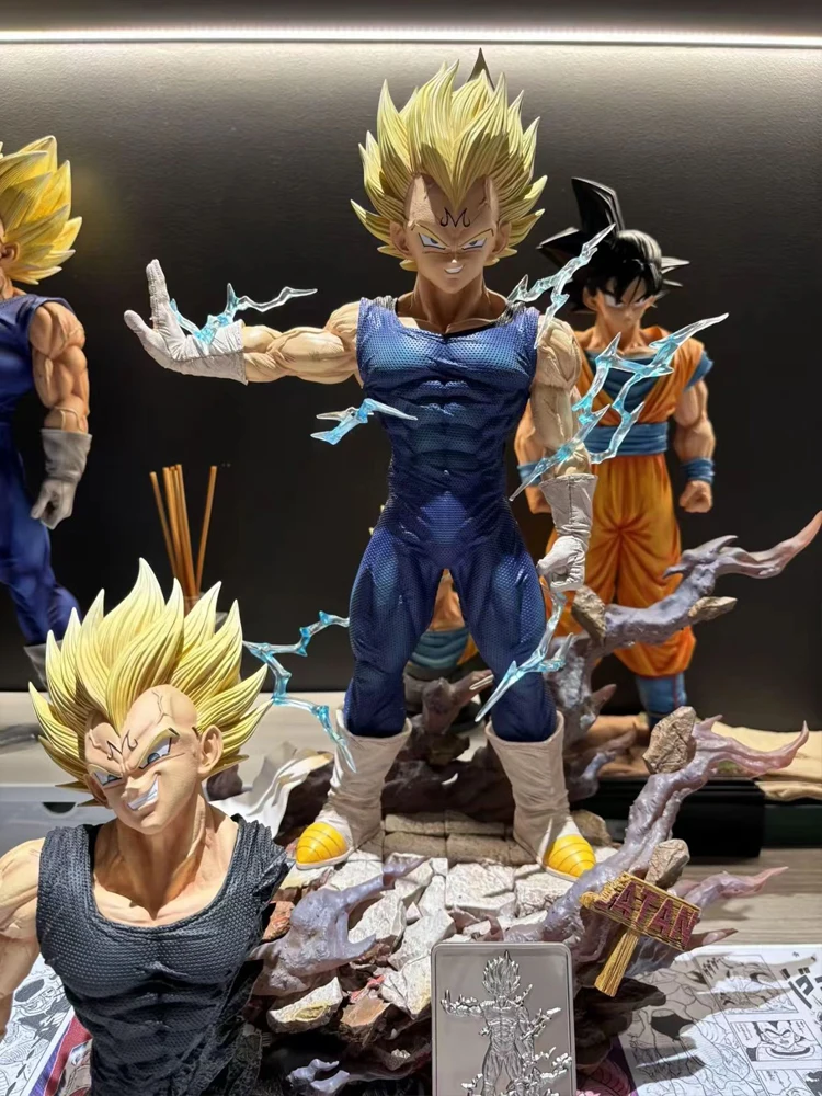 

12,6-дюймовая фигурка Dragon Ball Z Majin Vegeta, сменная голова, ПВХ фигурки героев, фигурка Vegeta, Gk, статуя, коллекция, модель игрушки