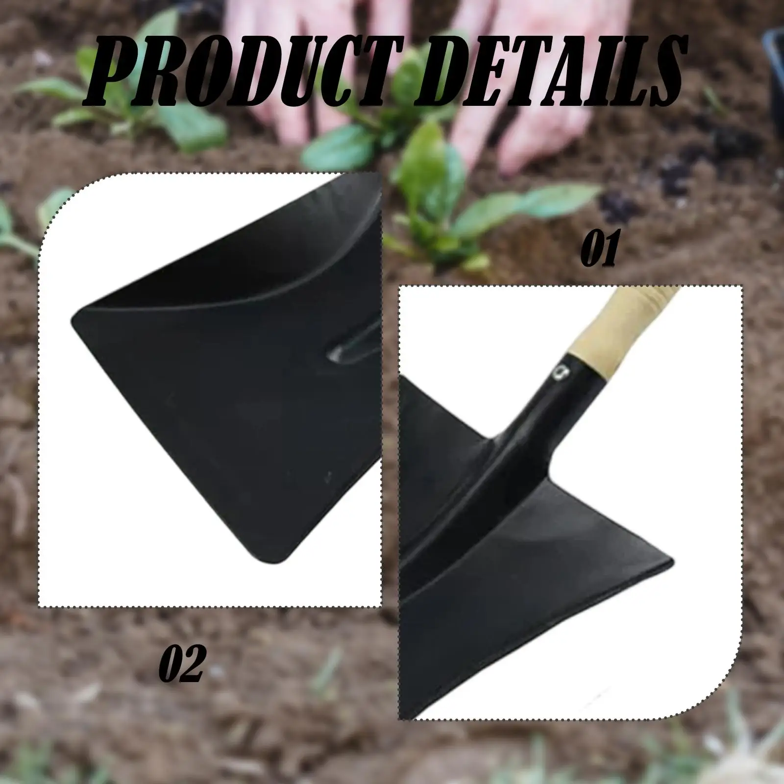 Garden Shovel Iorn Digging Trench Survival Garden Small Fireplace Ash Shovel