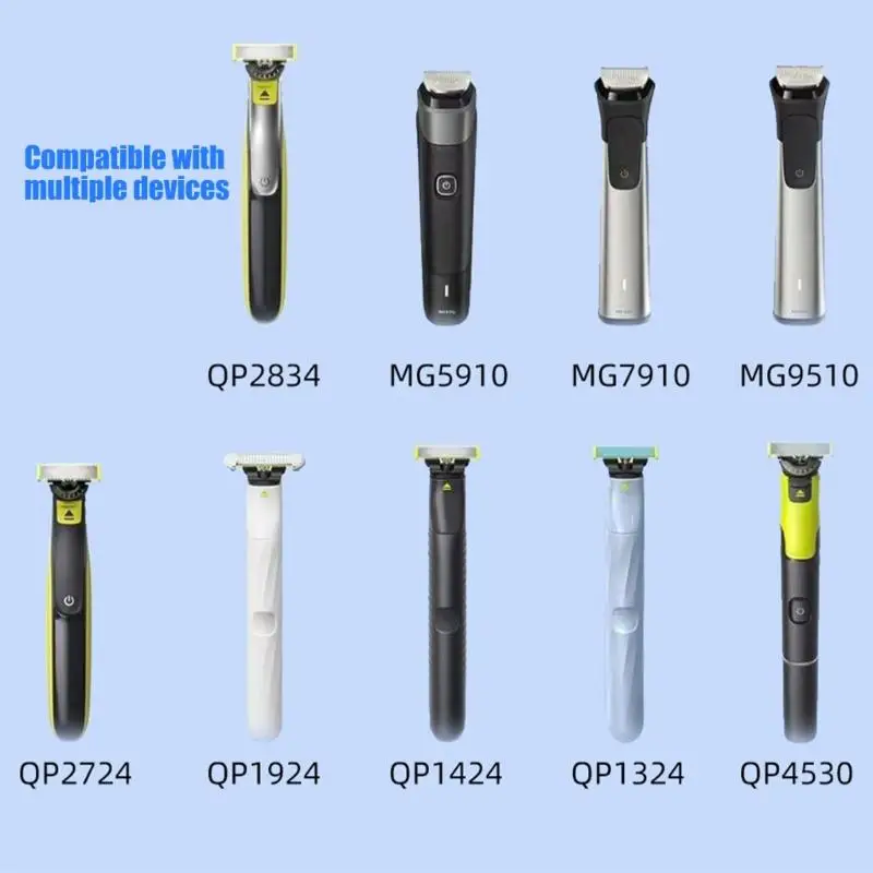 31BA 2Pin Shaver Charging Adapters for QP2834,MG5910,MG7910 Shaver Adapters USB C Input, 5V Aluminum Alloy Connector for Home