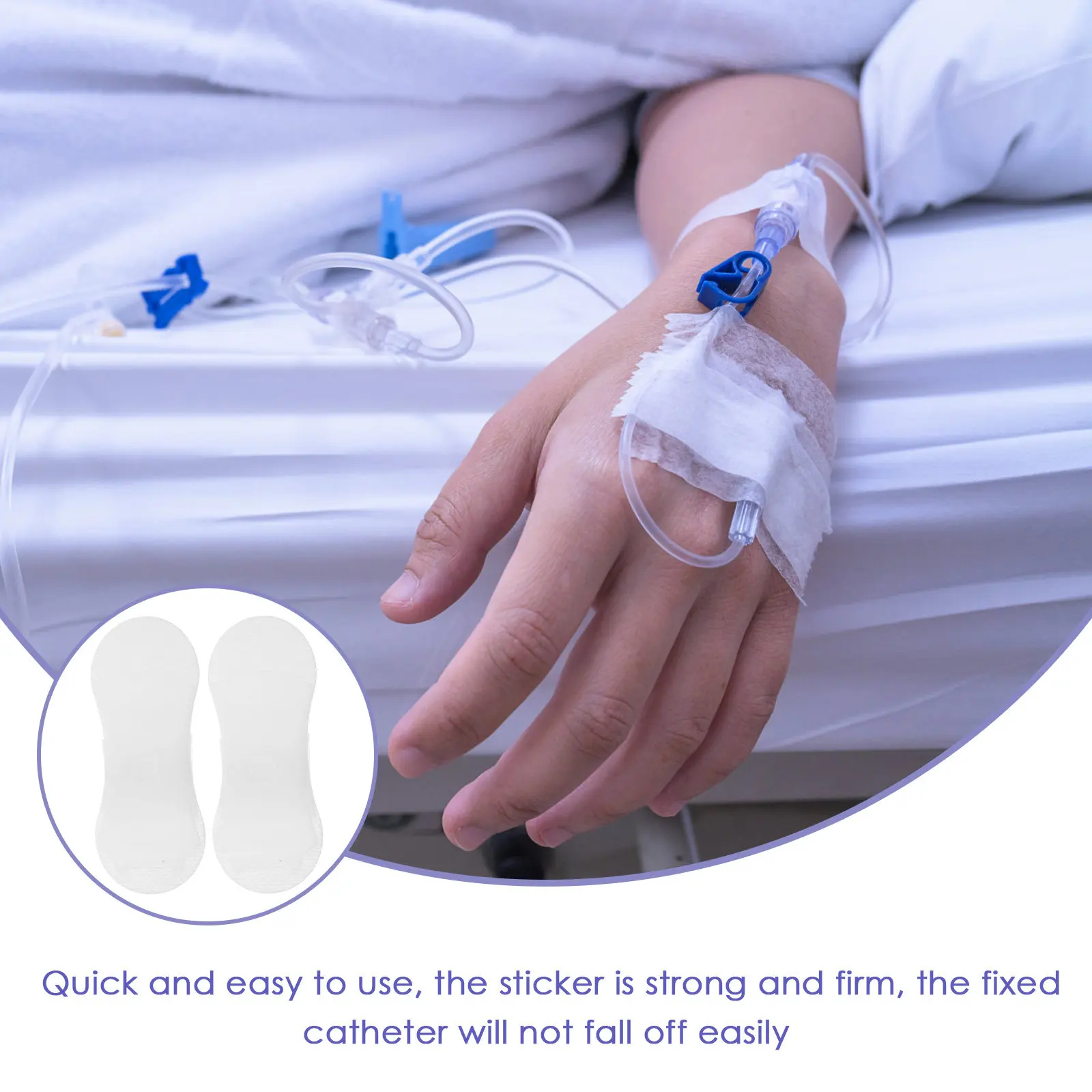 

Набор из 10 клейких фиксаторов для катетеров: легкие, практичные, простые в использовании, подходят для большинства пациентов, устройство для стабилизации