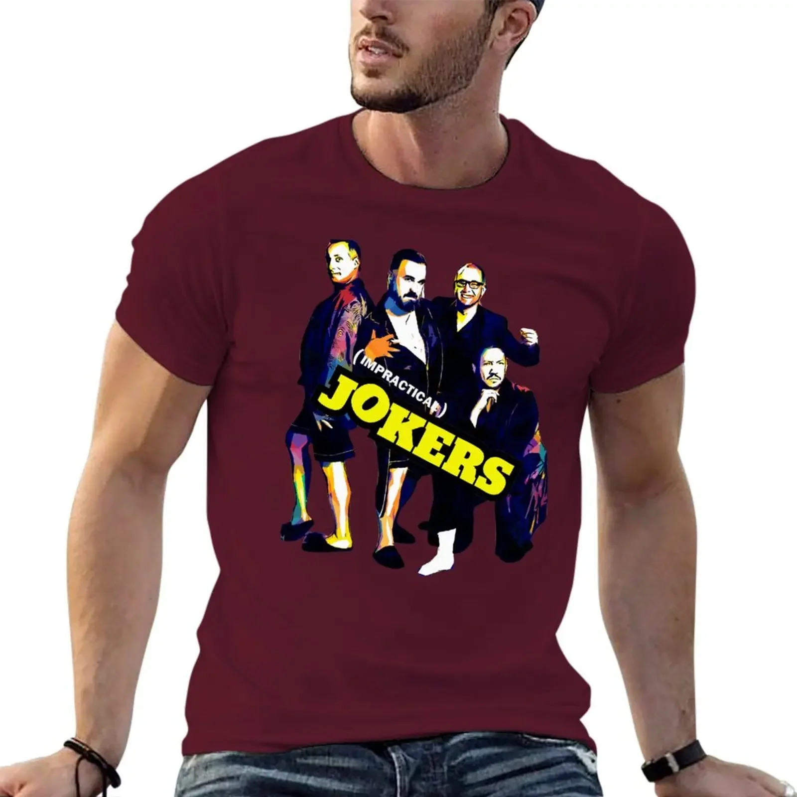 boys whites tops t shirts men Impractical jokers I Brake For Sal Vulcano TShirt men clothing oversized harajuku graphic t shirts