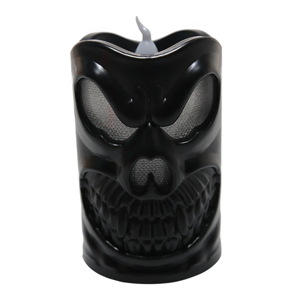 

3pcs LED Skull Lights Halloween Pumpkin Tea Black Electronic Flameless C les Home Garden Decor Safe LED Lighting