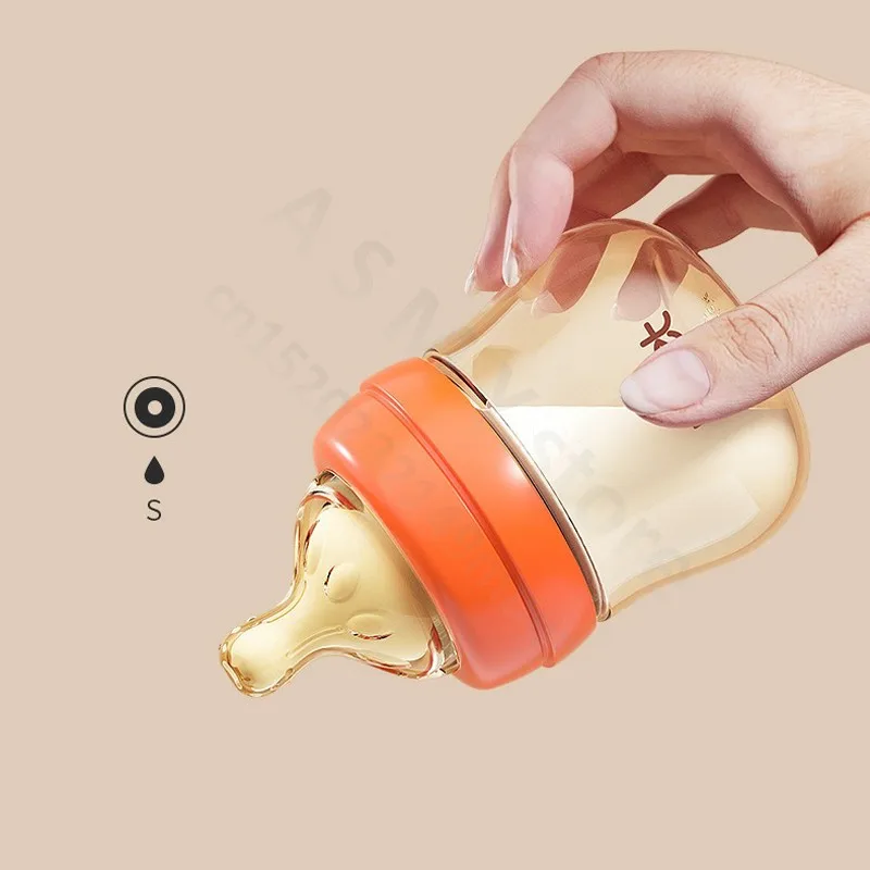 Newborn Feeding Bottle/ Baby PPSU Anti-fall Milk Bottle/ Anti-Colic Feeding Bottle/ Silicone nipple 90ML 0-3 months