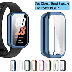 For Xiaomi Band 8 Active TPU Cover Case Accessories Protector Full Coverage With Screen Protection For Redmi watch Band 2