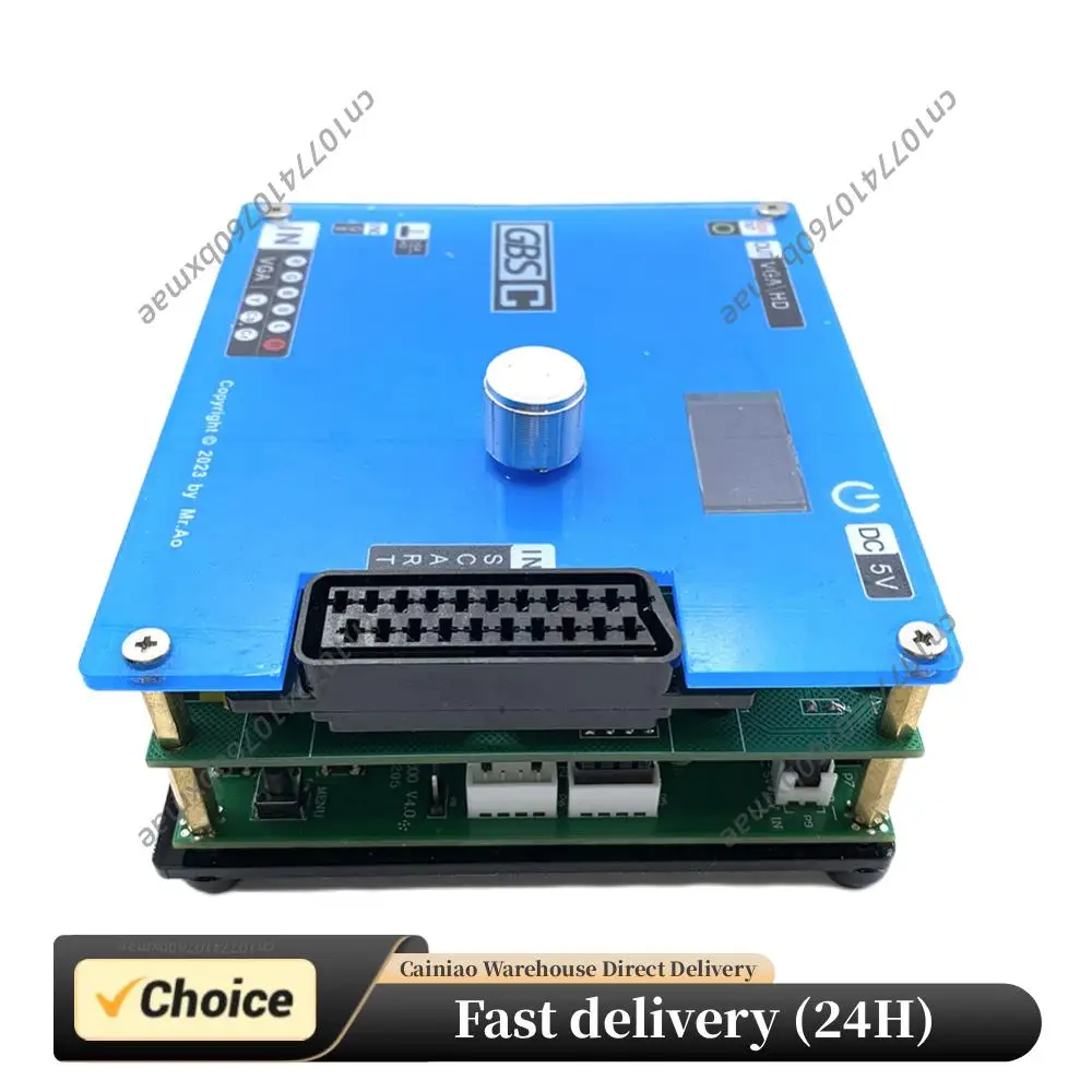 

GBSC Converter LCD Screen Retro Video Game Signal Converter Supports 1080P HD Video Converter Adapter for PlayStation2 Console