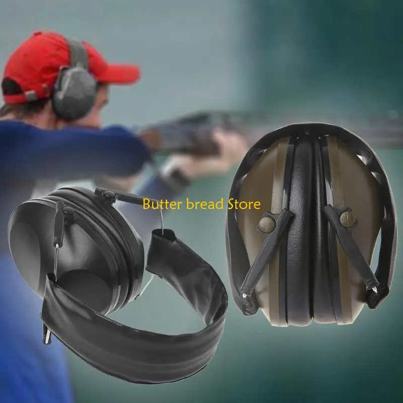W89C Comfortable Headsets Noise Blocking Ear Muff Foldable for Rest