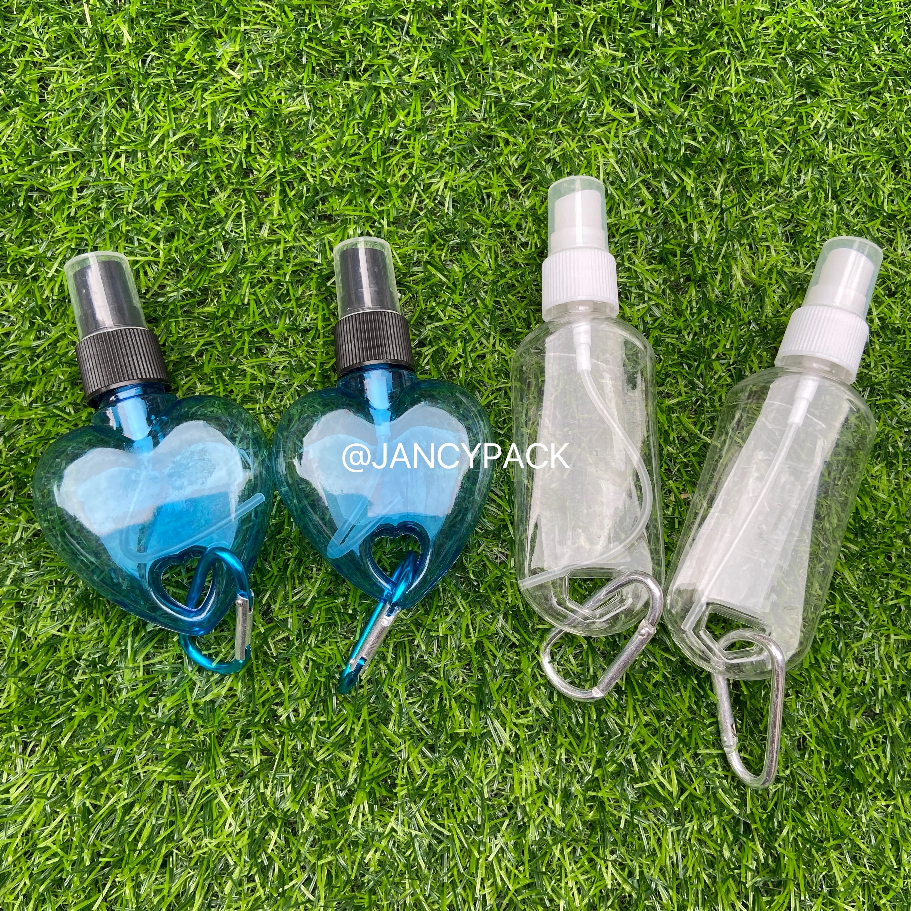 

50ml Travel Bottle Plastic Flip Cap Keychain Leakproof Empty Squeeze Refillable Container Refillable Hand Sanitizer Bottles