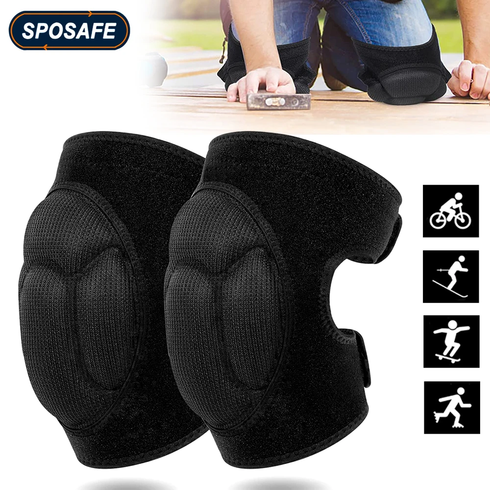 

1Pair Adjustable Anti-Collision Knee Pads Men Women Sport for Cleaning,House Work,Scrubbing Floors,Gardening, Welding, Flooring