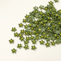 100Pcs/Lot 7.5mm Resin 3D Colorful Mini Flower Epoxy Resin Fillers for DIY Epoxy Resin Mold Fillings Nail Art Decor Crafts