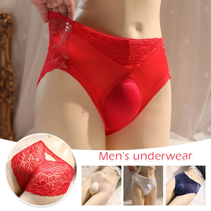 

Lace G-Strings Mens Hiding Gaff Thong T Back Shapping Underwear Crossdresser Camel Toe Panties Hollow Elastic Underpants for Gay