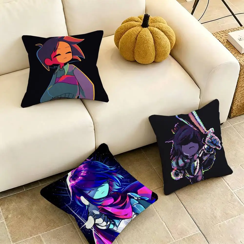 

GAME Deltarune-E Square Double-Sided printed Pillow Case Bedroom Bedside Pillow Sofa Cushion Cover Gift
