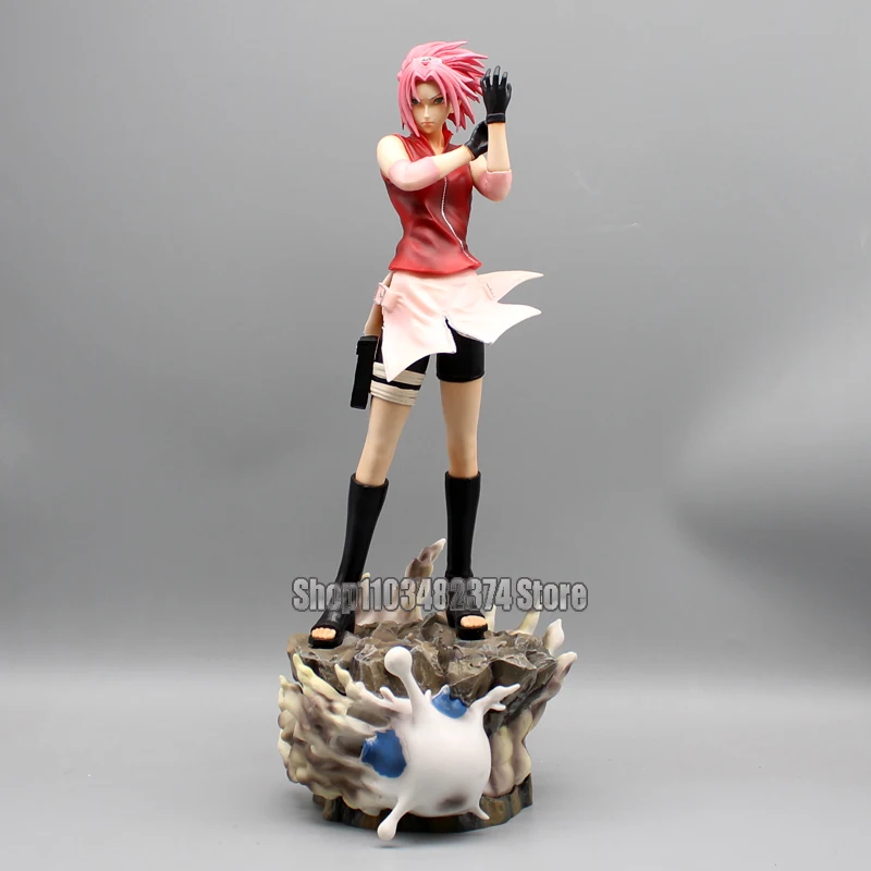 Naruto Shippuden Figura Anime, PVC Estátua, Coleção Estatueta, GK Hyuga Hinata, Figuras Haruno Sakura, Decoração Brinquedos