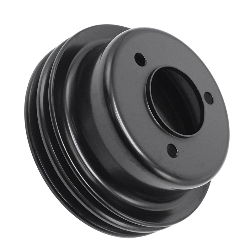 Super Sale Engine Water Pump Pulley 2 Groove Black Steel for SB Ford 260 289 V8
