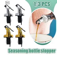 Oil Bottle Stopper Cap Sauce Nozzle Dispenser Sprayer Lock Wine Pourer  Liquor Leak-Proof Plug Bottle Stopper Kitchen Tool